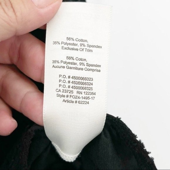 Aritzia Wilfred Black Floral Jacquard Open Back Blouse “Anvers” Sz XXS - Picture 8 of 9